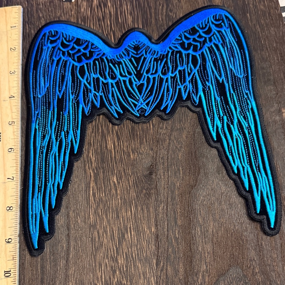 Patch Blue And Black Angel Wings Patch - image 1
